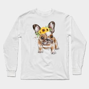 french bulldog dog Long Sleeve T-Shirt